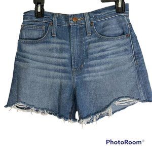 Madewell Ladies "The Perfect" Jean Denim Cut-off Casual Short,‎ 24/XS